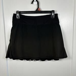 Lululemon Women's Size 4 Pace Setter Skirt Black Olive Green Ombré Golf Tennis